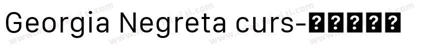 Georgia Negreta curs字体转换